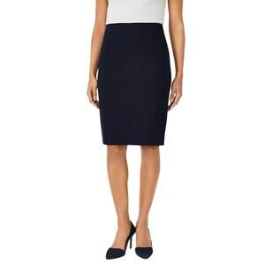 Ann Taylor LOFT Pencil Skirt Stretch Work Office in Solid Black Women's Size 8